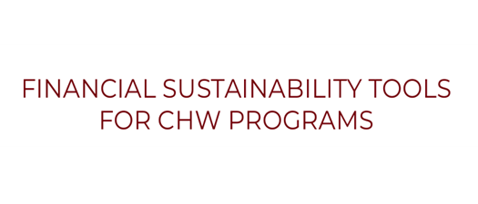 CHW Financial Sustainability Training