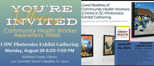 Join Us August 26th for the CHW Photovoice Exhibit Gathering!