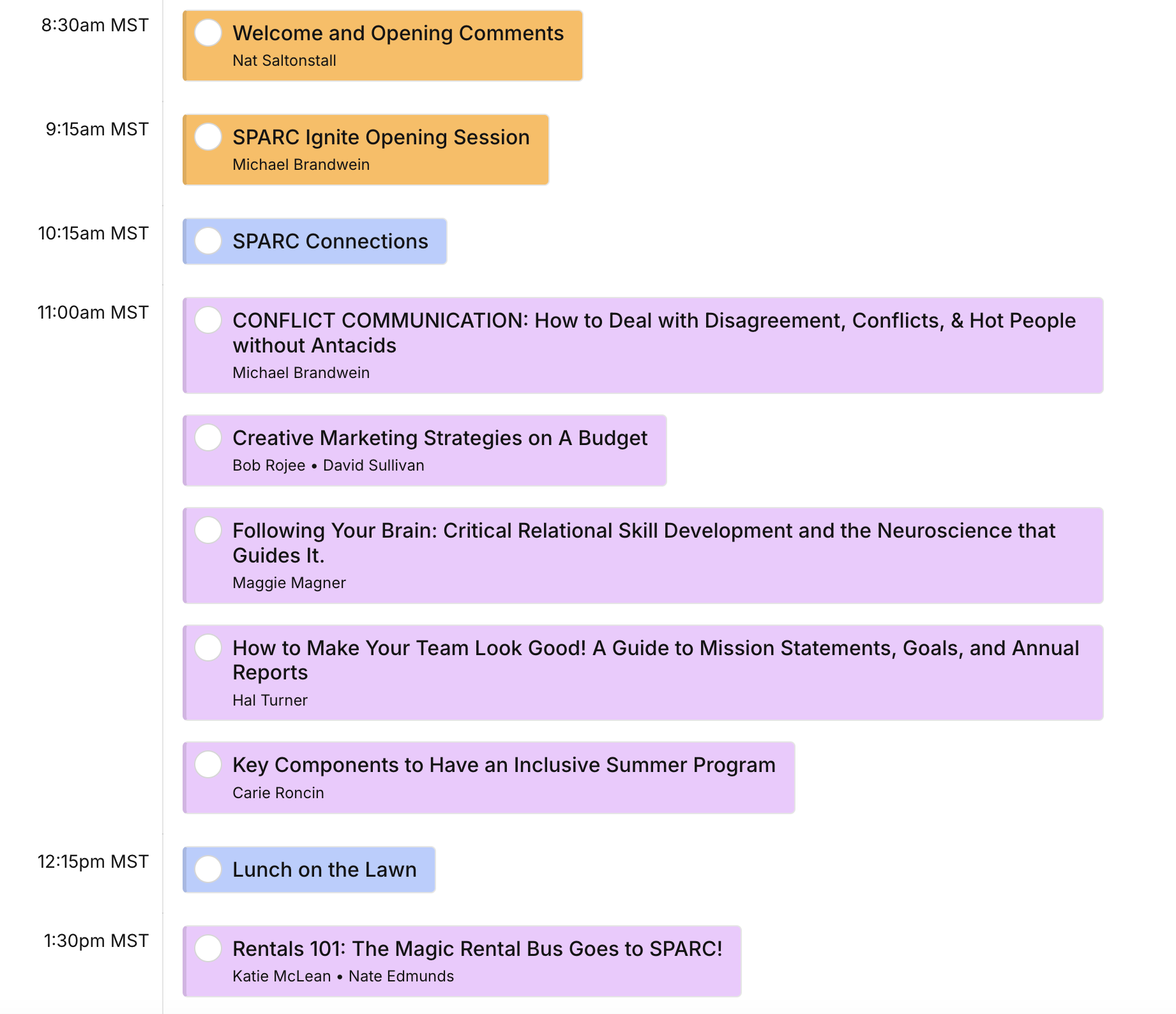 View the 2024 National Conference Schedule