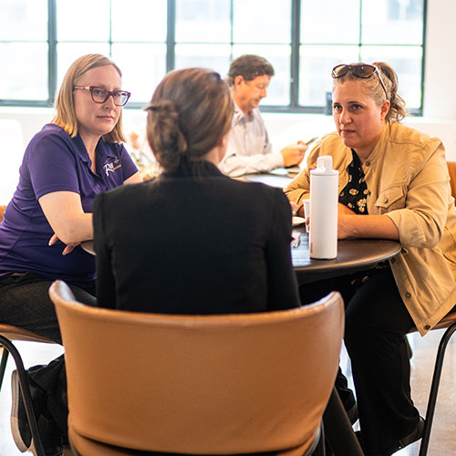 participants talking