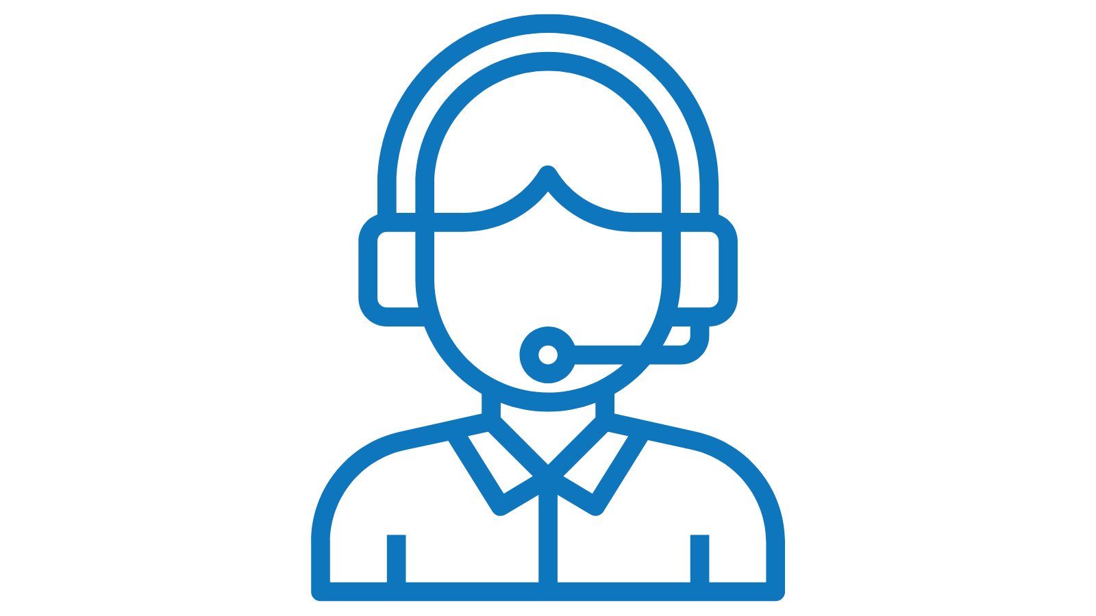 person talking on headset