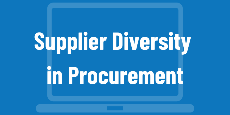 Supplier Diversity in Procurement