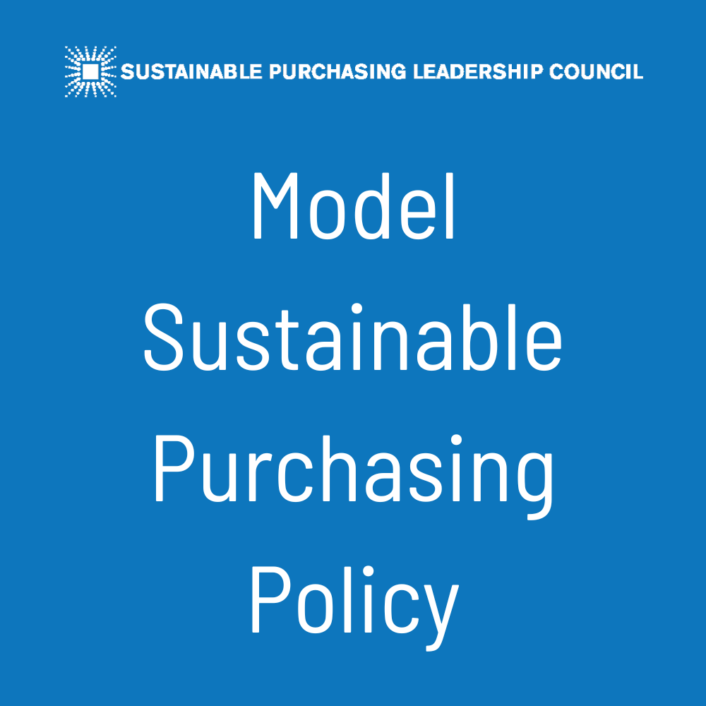 Model Sustainable Purchasing Policy