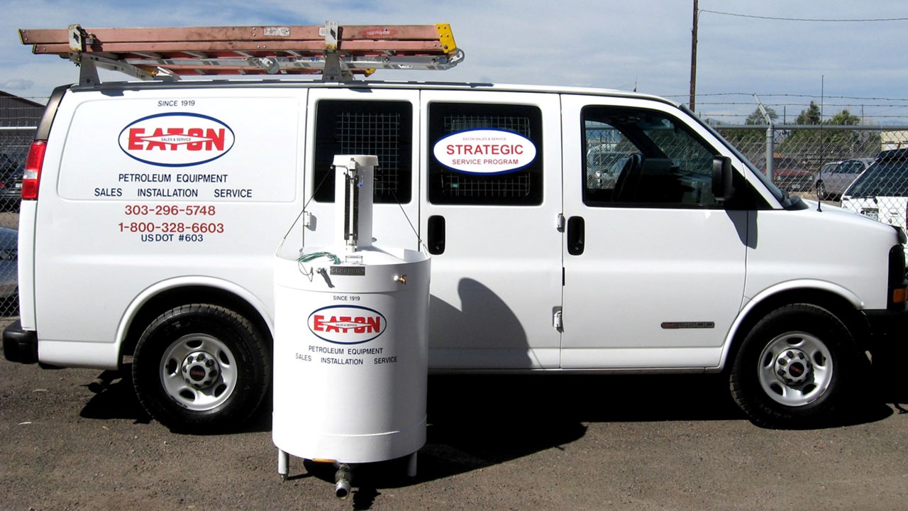 An Eaton Sales & Service van