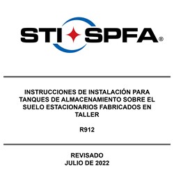 Instrucciones de instalación para AST estacionarios fabricados en taller (R912)