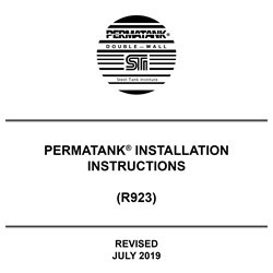 PERMATANK® Installation Instructions (R923)