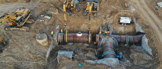 Pipeline Case Study: Kennedale Balancing Reservoir Yard Piping and Inlet and Outlet Modifications