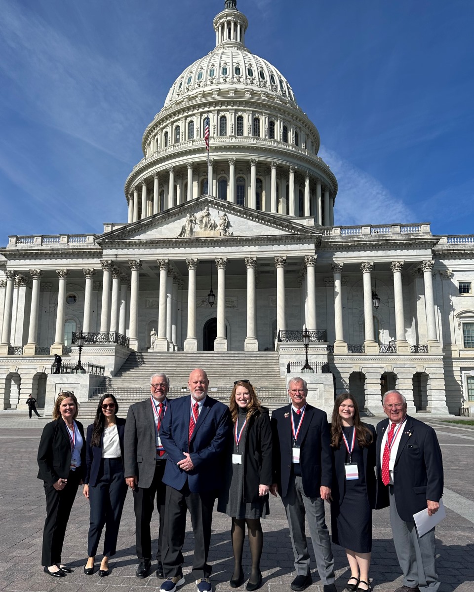 Tennessee delegation standing in front of the U.S. Capitol during ADA Lobby Day