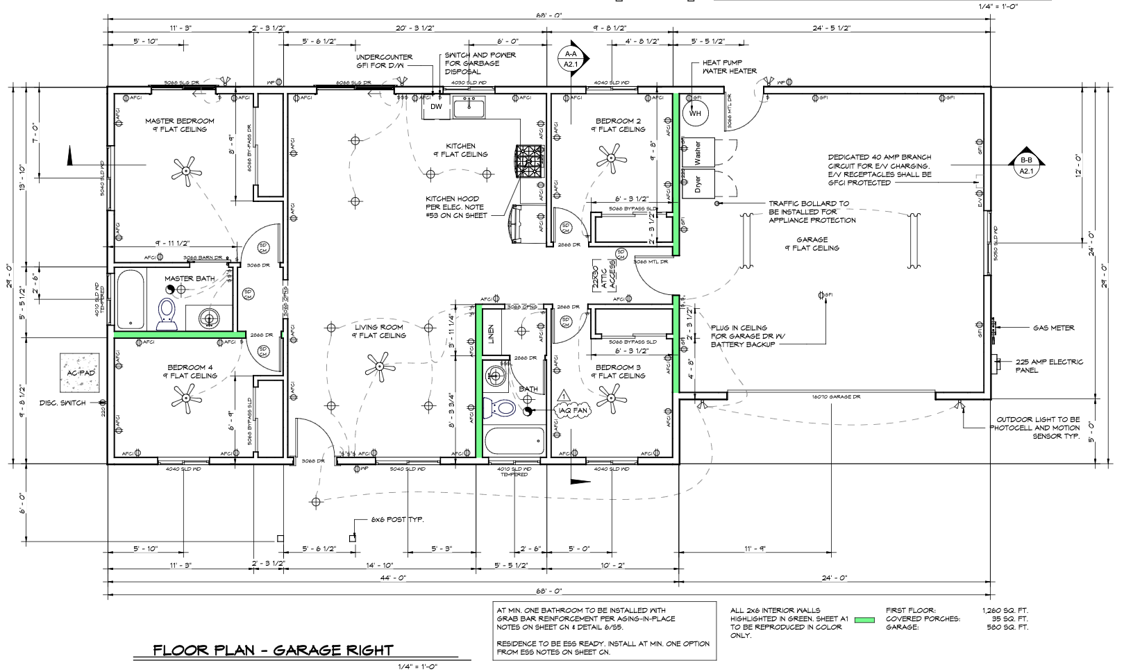 The Birch &ndash; 1 & 2 Car Garage floor plan