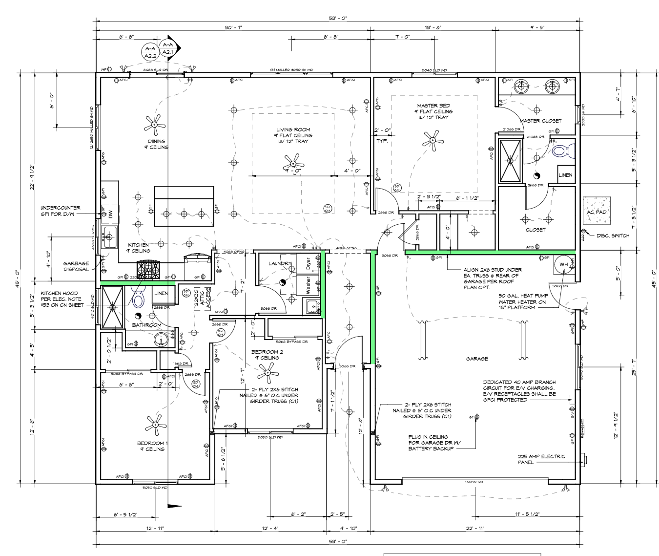 The Ponderosa &ndash; Hip Roof floor plan